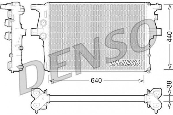 Denso Ψυγείο, Ψύξη Κινητήρα - DRM12008