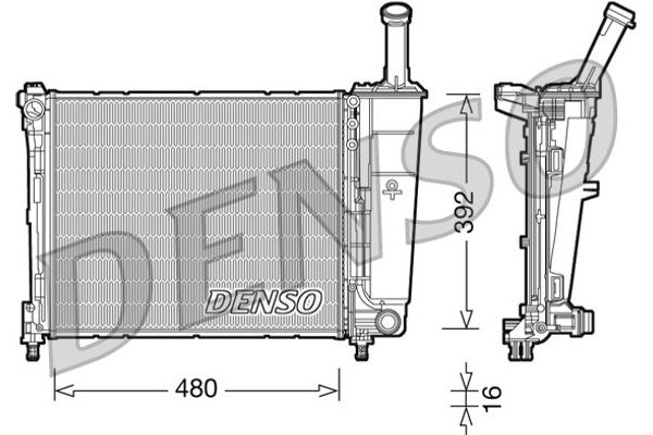 Denso Ψυγείο, Ψύξη Κινητήρα - DRM13016