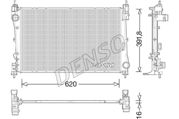 Denso Ψυγείο, Ψύξη Κινητήρα - DRM13017