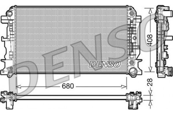 Denso Ψυγείο, Ψύξη Κινητήρα - DRM17044