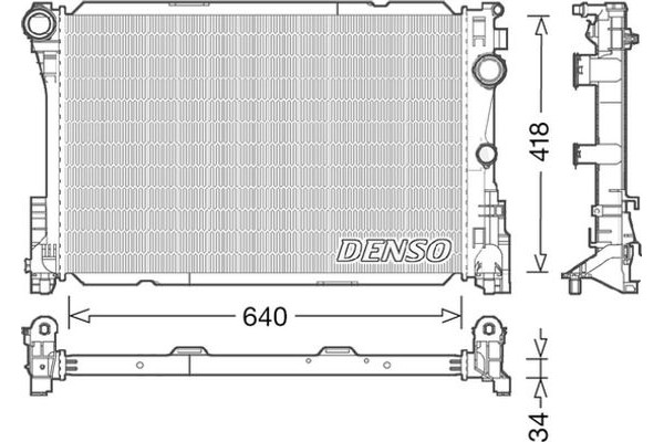 Denso Ψυγείο, Ψύξη Κινητήρα - DRM17049