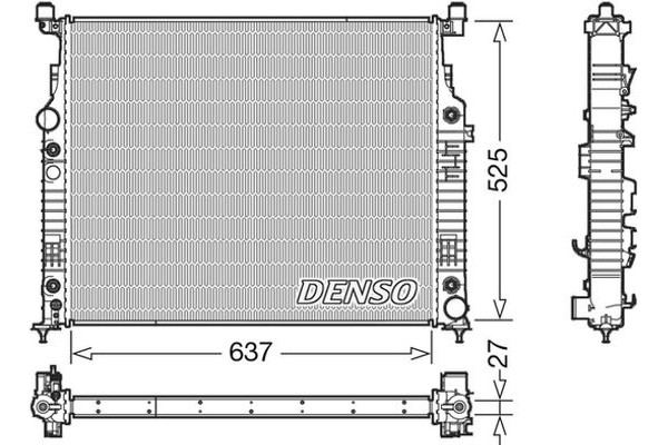 Denso Ψυγείο, Ψύξη Κινητήρα - DRM17056