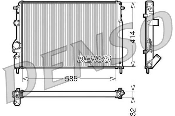 Denso Ψυγείο, Ψύξη Κινητήρα - DRM23110