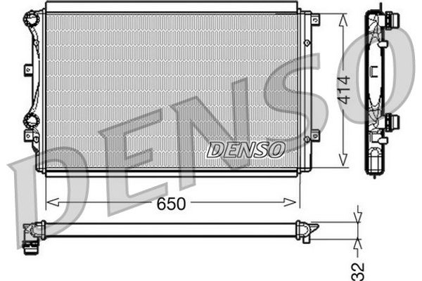 Denso Ψυγείο, Ψύξη Κινητήρα - DRM32015