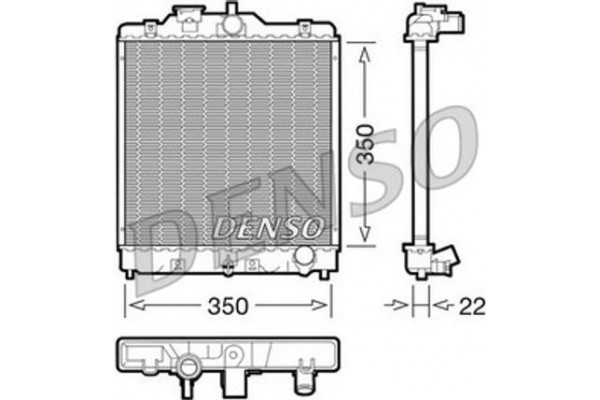 Denso Ψυγείο, Ψύξη Κινητήρα - DRM40003