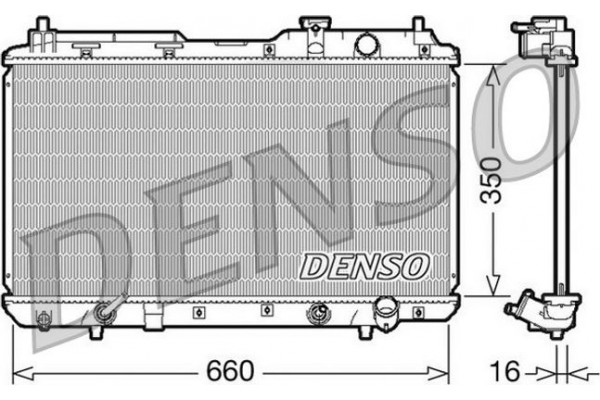 Denso Ψυγείο, Ψύξη Κινητήρα - DRM40010