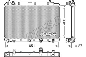 Denso Ψυγείο, Ψύξη Κινητήρα - DRM40036