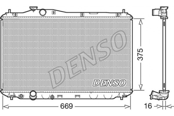 Denso Ψυγείο, Ψύξη Κινητήρα - DRM40042