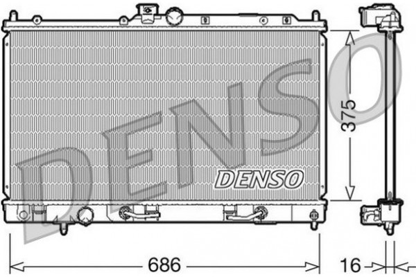 Denso Ψυγείο, Ψύξη Κινητήρα - DRM45024