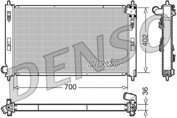 Denso Ψυγείο, Ψύξη Κινητήρα - DRM45029