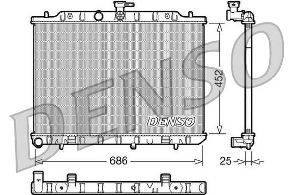 Denso Ψυγείο, Ψύξη Κινητήρα - DRM46007