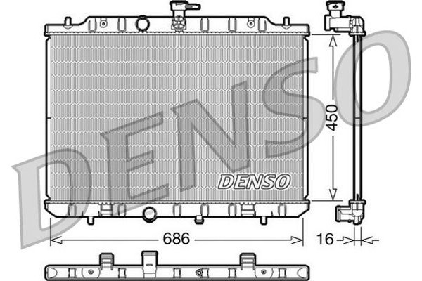 Denso Ψυγείο, Ψύξη Κινητήρα - DRM46009