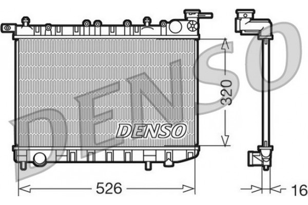 Denso Ψυγείο, Ψύξη Κινητήρα - DRM46015