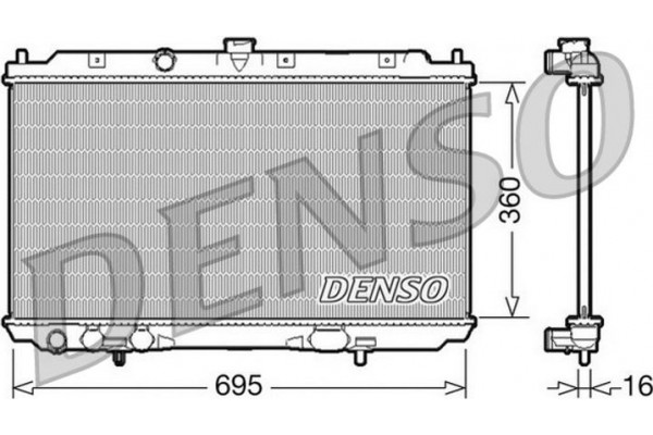 Denso Ψυγείο, Ψύξη Κινητήρα - DRM46025