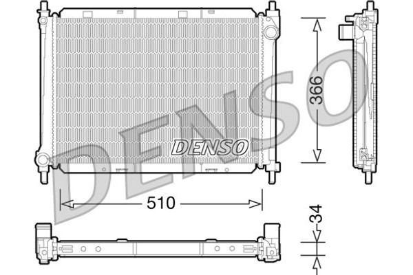 Denso Ψυγείο, Ψύξη Κινητήρα - DRM46037