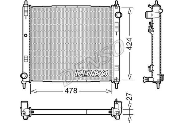 Denso Ψυγείο, Ψύξη Κινητήρα - DRM46044