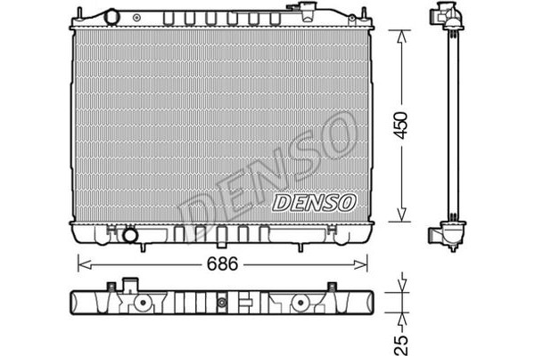 Denso Ψυγείο, Ψύξη Κινητήρα - DRM46050