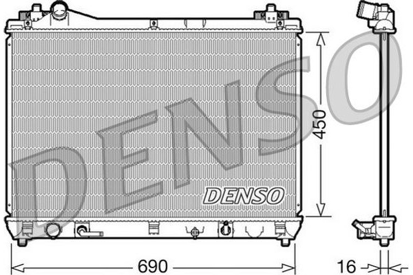 Denso Ψυγείο, Ψύξη Κινητήρα - DRM47017