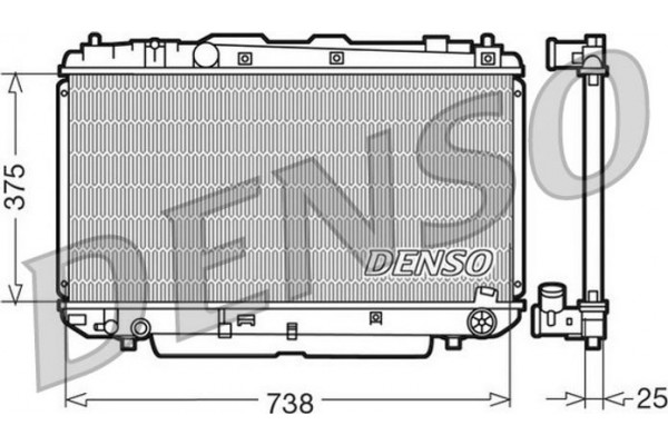 Denso Ψυγείο, Ψύξη Κινητήρα - DRM50021