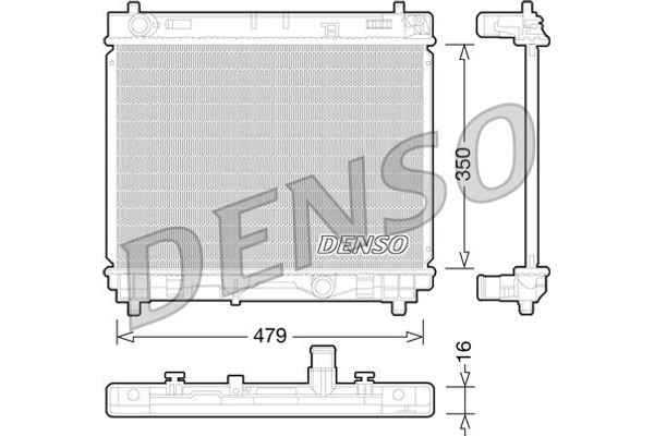 Denso Ψυγείο, Ψύξη Κινητήρα - DRM50059