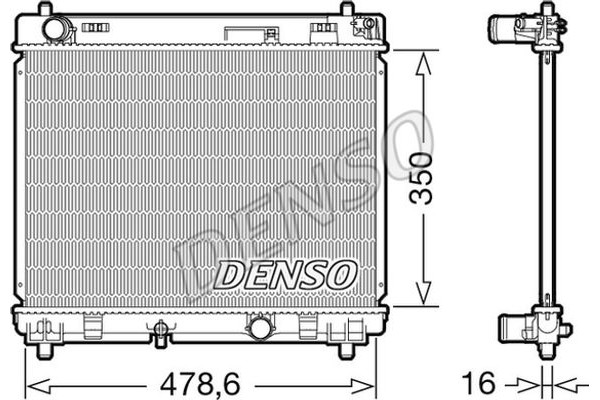 Denso Ψυγείο, Ψύξη Κινητήρα - DRM50104