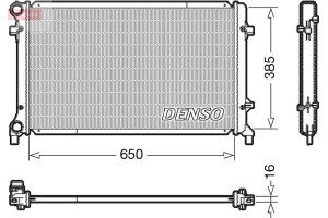 Denso Ψυγείο, Ψύξη Κινητήρα - DRM02014