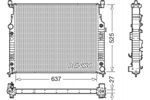 Denso Ψυγείο, Ψύξη Κινητήρα - DRM17056