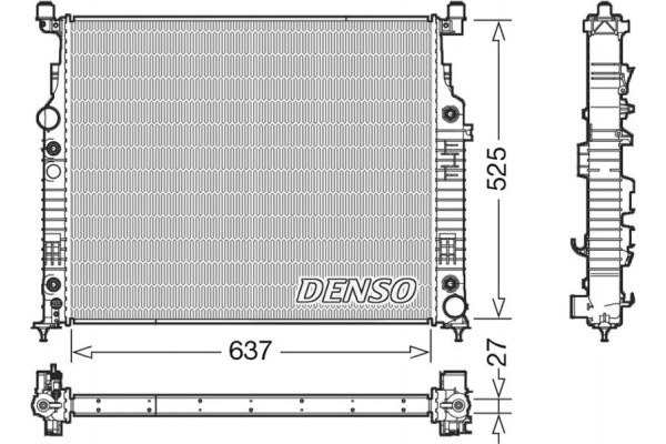 Denso Ψυγείο, Ψύξη Κινητήρα - DRM17056
