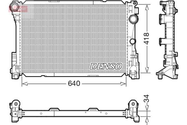 Denso Ψυγείο, Ψύξη Κινητήρα - DRM17115