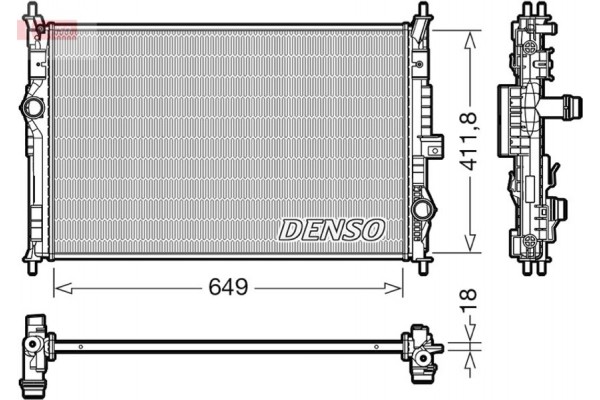 Denso Ψυγείο, Ψύξη Κινητήρα - DRM21103