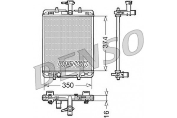 Denso Ψυγείο, Ψύξη Κινητήρα - DRM21602
