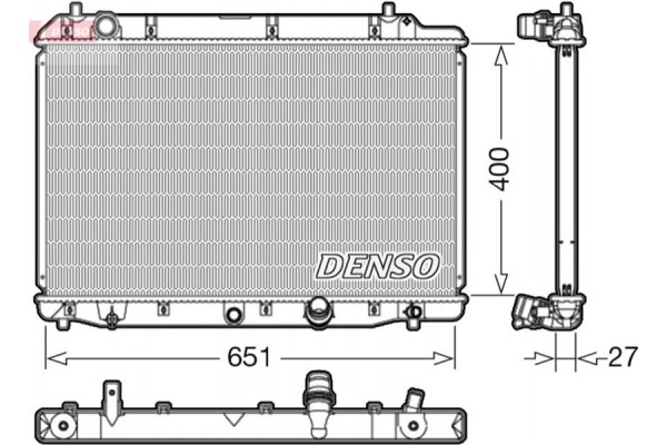 Denso Ψυγείο, Ψύξη Κινητήρα - DRM40036