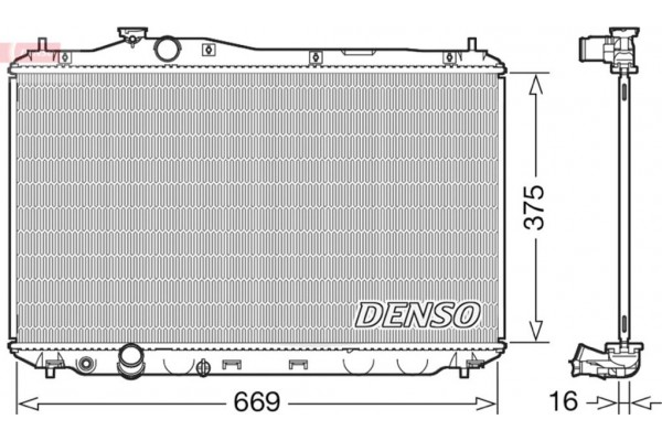 Denso Ψυγείο, Ψύξη Κινητήρα - DRM40042