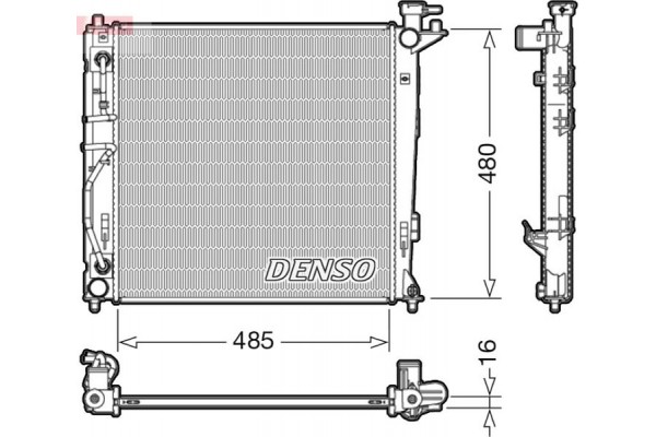 Denso Ψυγείο, Ψύξη Κινητήρα - DRM41007