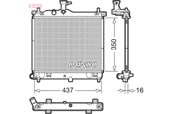 Denso Ψυγείο, Ψύξη Κινητήρα - DRM41012