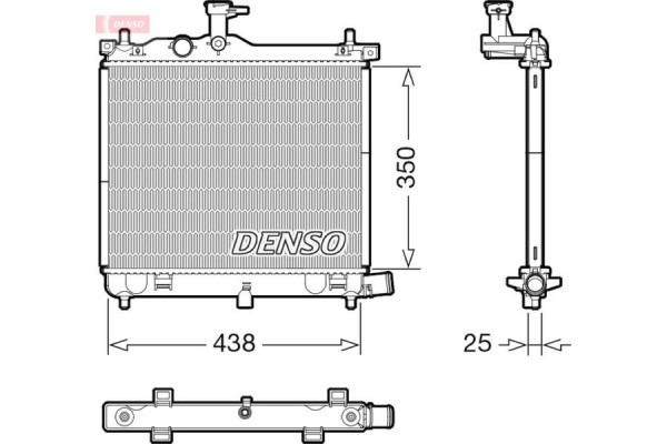Denso Ψυγείο, Ψύξη Κινητήρα - DRM41021 Denso Ψυγείο, Ψύξη Κινητήρα - DRM41021