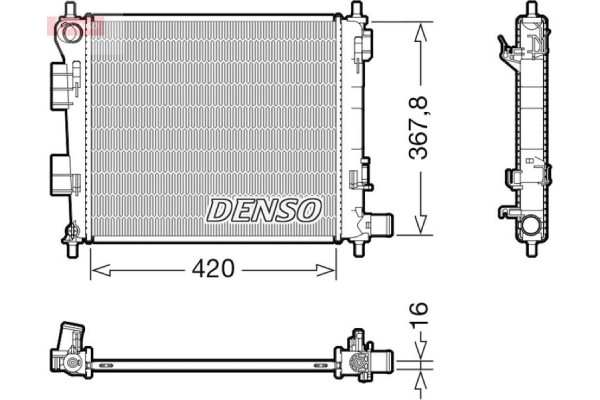 Denso Ψυγείο, Ψύξη Κινητήρα - DRM41025