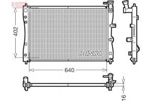 Denso Ψυγείο, Ψύξη Κινητήρα - DRM45005