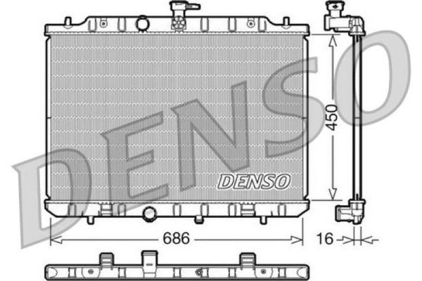 Denso Ψυγείο, Ψύξη Κινητήρα - DRM46009