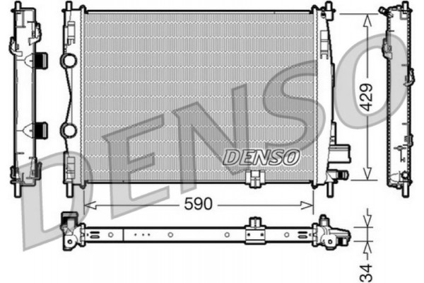 Denso Ψυγείο, Ψύξη Κινητήρα - DRM46018