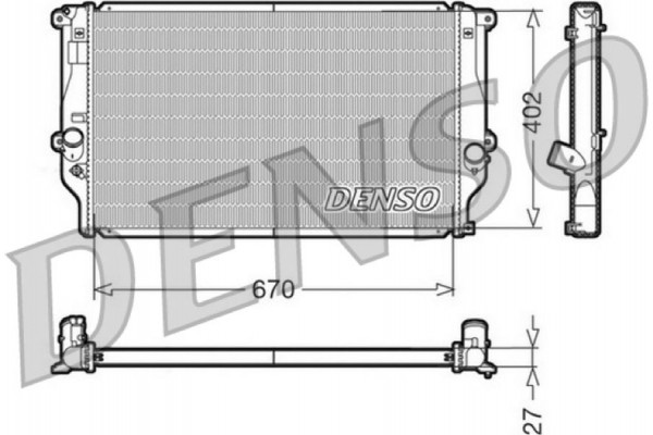Denso Ψυγείο, Ψύξη Κινητήρα - DRM50025