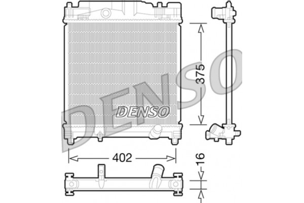 Denso Ψυγείο, Ψύξη Κινητήρα - DRM50077