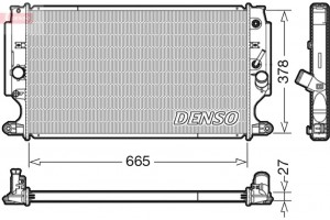 Denso Ψυγείο, Ψύξη Κινητήρα - DRM50088