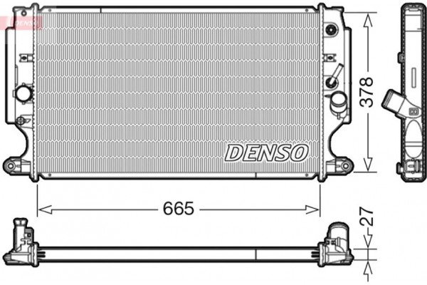 Denso Ψυγείο, Ψύξη Κινητήρα - DRM50088