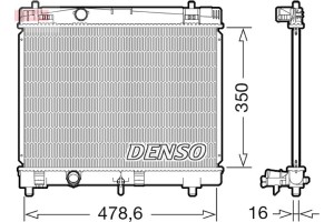 Denso Ψυγείο, Ψύξη Κινητήρα - DRM50103