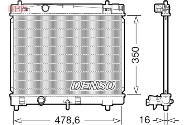 Denso Ψυγείο, Ψύξη Κινητήρα - DRM50103