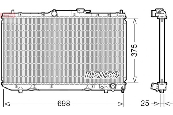 Denso Ψυγείο, Ψύξη Κινητήρα - DRM50116