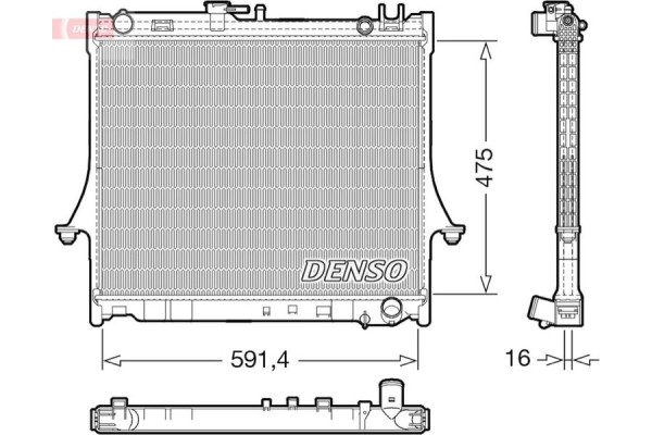 Denso Ψυγείο, Ψύξη Κινητήρα - DRM99016