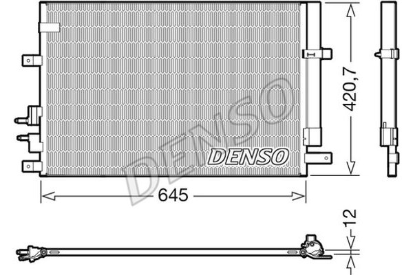 Denso Συμπυκνωτής, σύστ. Κλιματισμού - DCN01024