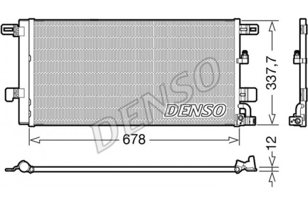 Denso Συμπυκνωτής, σύστ. Κλιματισμού - DCN02001